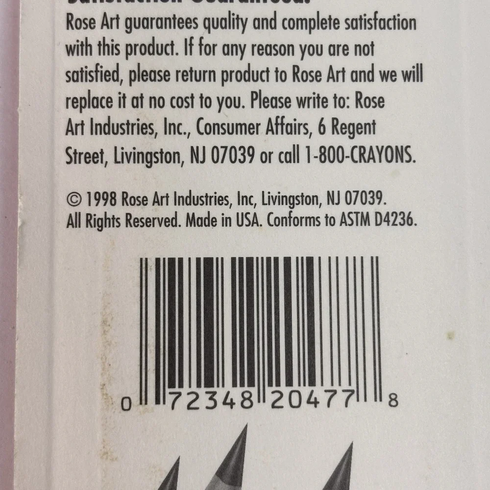 Vintage 1998 USA GOLD RoseArt #2 HB Presharpened Lead Wooden Pencils